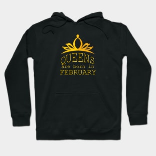 queens are born in february Hoodie